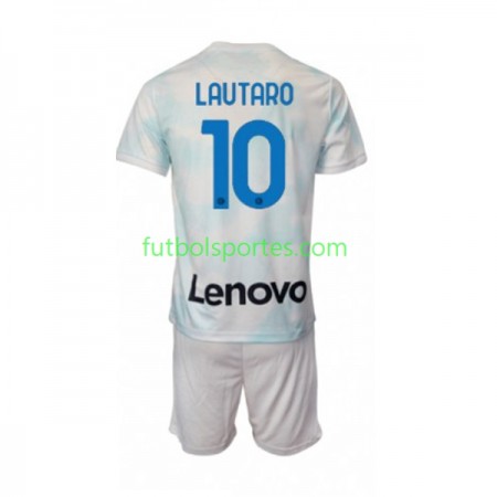 Camiseta Inter Milan Lautaro Martinez 10 Niño Segunda Equipación 2022/2023